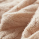 Pullover de lã merino extra-fina com detalhe em cordão