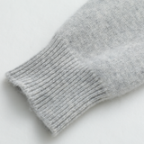 Conjunto Sofisticado de Lã Merino Extra-Fina em Cinza Claro - Luzzo