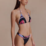Bikini Triângulo Brianna - Estampa Multi-Impressão Fluid Reverie