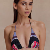 Bikini Triângulo Brianna - Estampa Multi-Impressão Fluid Reverie