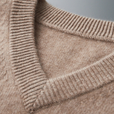 100% Cashmere V-Neck Pullover