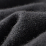 Cardigan de Caxemira 100% com Zíper Duplo - Cinza Escuro