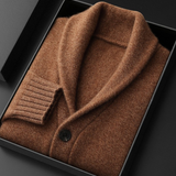 Cardigan de Cashmere 100% com Gola Estilo Xale