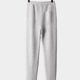 Calças de Cashmere Premium com Plissado