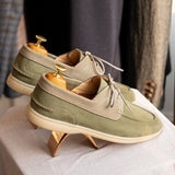 Sapatos Masculinos de Camurça 'Hamptons' com Cadarços