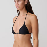 Blossom Classic Triangle Bikini Top - Black