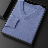 100% Cashmere V-Neck Pullover