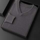 100% Cashmere V-Neck Pullover