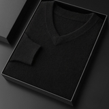 100% Cashmere V-Neck Pullover