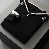 Conjunto Damien em Lã Merino Extra-Fina Pura - Preto