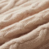 Pullover de lã merino extra-fina com detalhe em cordão