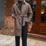 Herringbone Wool Coat - Soho Farm Collection