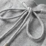 Conjunto de Relaxamento Alain em Cashmere Premium na Cor Cinza Claro