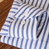 Camisa Listrada de Algodão com Mangas Longas Corsica