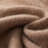 Pullover Bege em Cashmere 100% com Decote Redondo