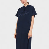 Sásquia - Vestido Casual com Capuz para um Estilo Descontraído