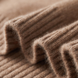 Pullover Bege em Cashmere 100% com Decote Redondo
