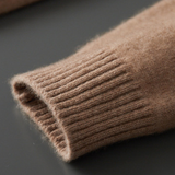 Pullover Bege em Cashmere 100% com Decote Redondo