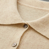 Cardigan em lã merino super fina