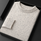 Suave Pullover de Caxemira Pura com Gola Alta