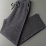 Calças de Cashmere Premium com Corte Relaxado