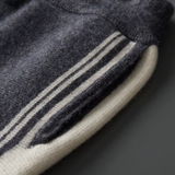 Conjunto Damien em Lã Merino Extra-Fina - Cinza Escuro