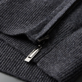 Premium Cashmere Zip-Up Hoodie