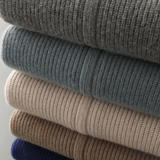Cardigan de Cashmere Premium com Acabamentos em Canelado