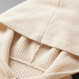Meia Zip em Lã Merino Extra-Fina com Fecho de Correr