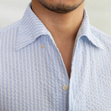 Camisa Seersucker Listrada Bagatelle