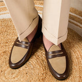 Cuir Mocassins Belges 'Cigar'