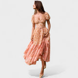 Valentina - Coral Floral Dress