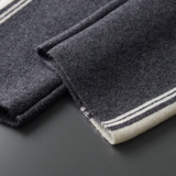 Conjunto Damien em Lã Merino Extra-Fina - Cinza Escuro