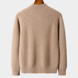 Camisa Overshirt de Cashmere 100% Bege com Botões