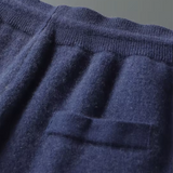 Conjunto de Relaxamento em Cashmere Premium - Azul Marinho Milano