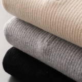 Meia Zip em Lã Merino Extra-Fina com Fecho de Correr
