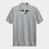 Camisa Polo Leve Ellis em Cinza Claro