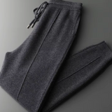 Conjunto de Lã Merino Extra-Fina em Cinza Escuro - Luzzo