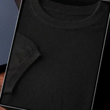 Camiseta Premium de Cashmere com Gola Redonda - Clássica
