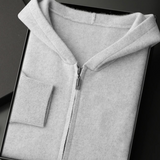 Premium Cashmere Zip-Up Hoodie