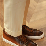 Sapatilhas de Couro 'Heritage' com Atacadores - Elegância e Conforto