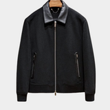 Luxuoso Casaco Bomber de Cashmere