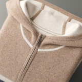 Conjunto de Relaxamento em Cashmere Bege - Estilo Milano