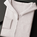 Premium Cashmere Zip-Up Hoodie