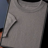 Camiseta Premium de Cashmere com Gola Redonda - Clássica