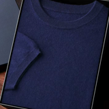 Camiseta Premium de Cashmere com Gola Redonda - Clássica