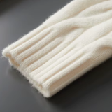 Cardigan de lã merino extra-fina com dois zíperes