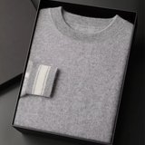 Conjunto de Relaxamento em Cashmere Premium Cinza Claro - Estilo Viena