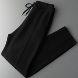 Calças de Cashmere Premium na Cor Tabaco