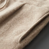 Calças de Cashmere Premium com Plissado